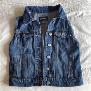 Old Navy Classic Blue Denim Vest